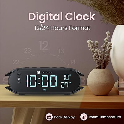Portronics VoltClock 15W Wireless Charger for All Compatible Wireless Charging