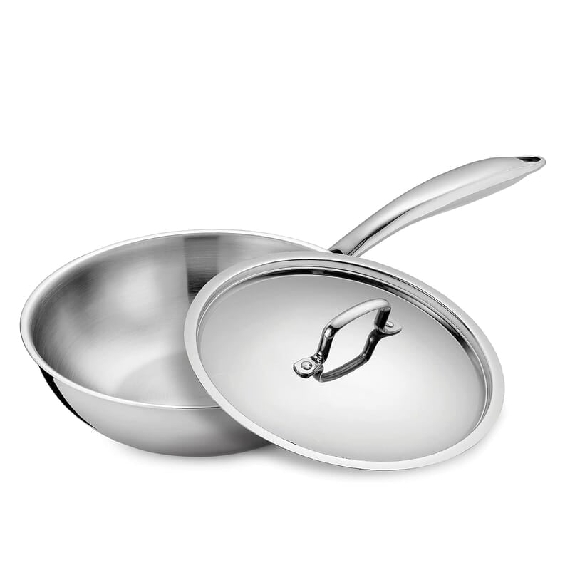 KENT Triply Kadai Wok 18 CM with SS Lid 1.6 L