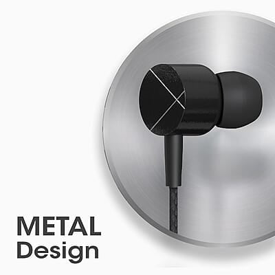 ZEBRONICS Zeb-Buds C2 in Ear Type C Wired Earphones with Mic, Braided 1.2 Metre Cable, Metallic Design, 10mm Drivers, in Line Mic & Volume Controller