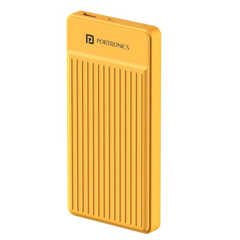 Portronics Luxcell B12 10,000mAh Ultra Slim Power Bank 12W Output USB-A Output Port & Type C Input Port