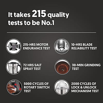 Preethi Plastic Taurus Pro Mg-259 Mixer Grinder, 1000 Watt, Blue-Black, 3 Jars, 2Yr Guarantee