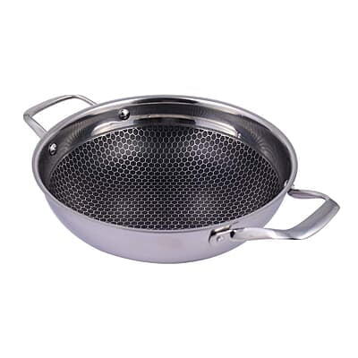 Wonderchef Stanton 28 cm Non-stick Kadhai/Kadai with Lid - 3.4 litre 3 ply steel Wonderchef Stanton 28 cm Non-stick Kadhai/Kadai with Lid - 3.4 litre 3 ply steel