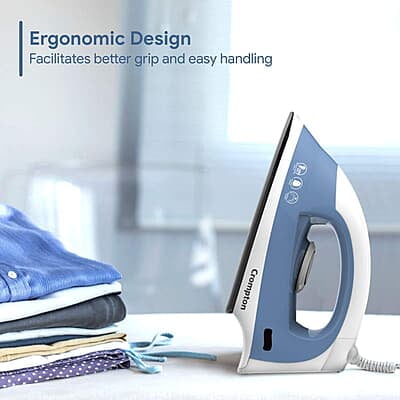 Crompton Brio 1000-Watts Dry Iron with Weilburger coating