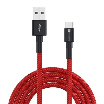 Portronics Nylon Braided Fast Charging And Data Sync 3.0 Amp Konnect B Micro Usb Cables With Pvc Heads For Smartphone, Tablet, Laptop 1M - WHITE Portronics Nylon Braided Fast Charging And Data Sync 3.0 Amp Konnect B Micro Usb Cables With Pvc Heads For Smartphone, Tablet, Laptop 1M - WHITE
