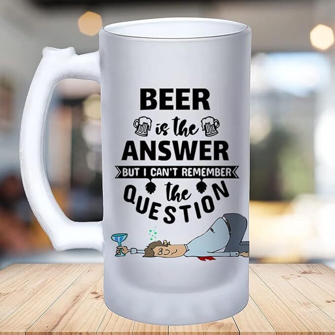 Sublimation Printed Froaster Beer Mug with I Gift for Father, Husband Sublimation Printed Froaster Beer Mug with I Gift for Father, Husband