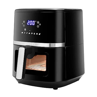 Faber 6L 1500W Digital Air Fryer Fry, Bake, Roast, Toast, Defrost, Grill & Reheat View Window