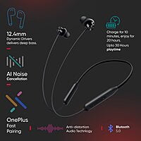 Oneplus Bullets Z2 Bluetooth Wireless in Ear Earphones with Mic, Bombastic Bass - 12.4 Mm Drivers, 10 Mins Charge - 20 Hrs Music, 30 Hrs Battery Life (Magico Black) Oneplus Bullets Z2 Bluetooth Wireless in Ear Earphones with Mic, Bombastic Bass - 12.4 Mm Drivers, 10 Mins Charge - 20 Hrs Music, 30 Hrs Battery Life (Magico Black)