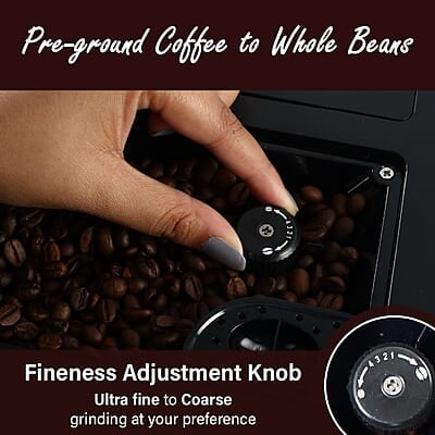 Wonderchef Regalia Fully Automatic Coffee Machine with Large 7 Inches Display