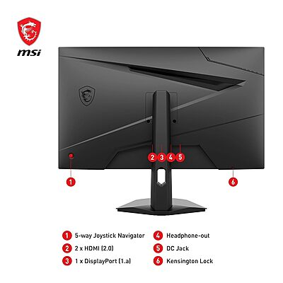 MSI, 27 Inch FHD Gaming Monitor, G274F MSI, 27 Inch FHD Gaming Monitor, G274F