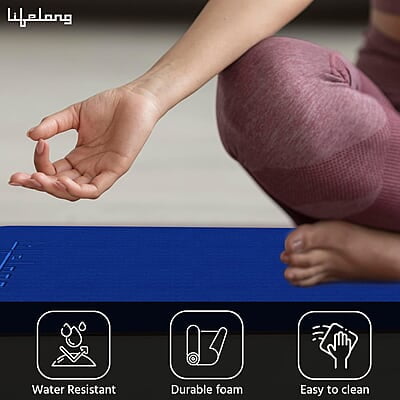 Lifelong Dual Color TPE Material Yoga Mat for Women & Men 6mm Anti-Slip Yoga Mat for Gym Workout Exercise Mat Lifelong Dual Color TPE Material Yoga Mat for Women & Men 6mm Anti-Slip Yoga Mat for Gym Workout Exercise Mat