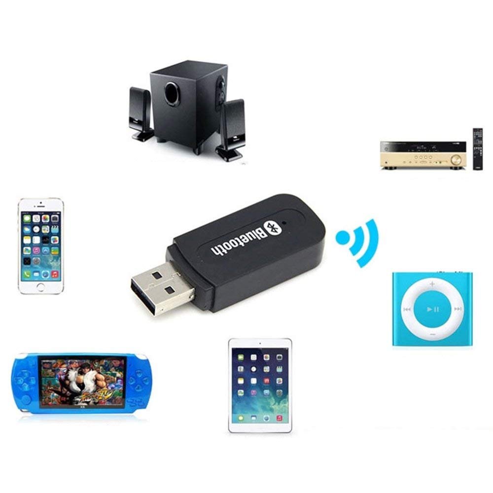 Bluetooth Adapter Audio Music Receiver with 3.5mm aux Cable Compatible with Car Media Player and Convert Old Speakers into Wireless Bluetooth Adapter Audio Music Receiver with 3.5mm aux Cable Compatible with Car Media Player and Convert Old Speakers into Wireless