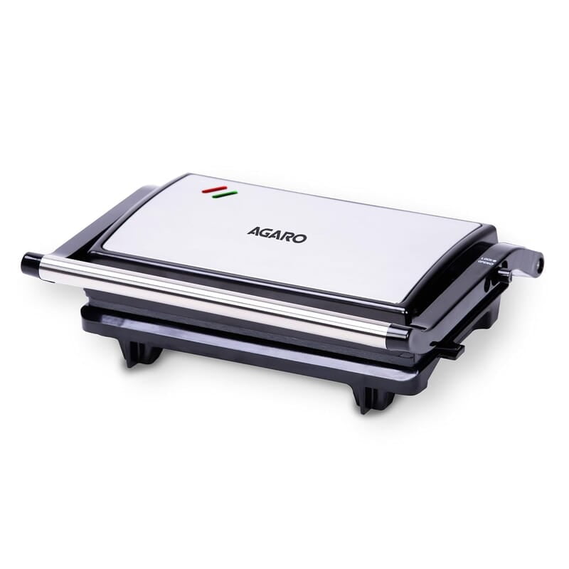 AGARO Deluxe 750 Watts Sandwich/Panini Maker With Non-Stick Grill Plates, 180° Flat Openable Plates AGARO Deluxe 750 Watts Sandwich/Panini Maker With Non-Stick Grill Plates, 180° Flat Openable Plates