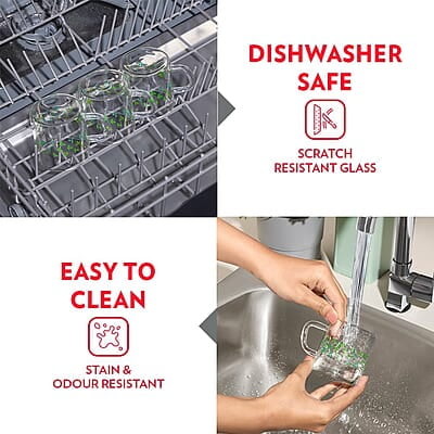 Borosil Vision Sage Tea n Coffee Classic Mug Set of 6 Pcs 190 ml | Borosillicate Glass, Microwave Safe, Scratch Resistance, Lightweight | for Chai, Green Tea, Milk | Transparent Borosil Vision Sage Tea n Coffee Classic Mug Set of 6 Pcs 190 ml | Borosillicate Glass, Microwave Safe, Scratch Resistance, Lightweight | for Chai, Green Tea, Milk | Transparent