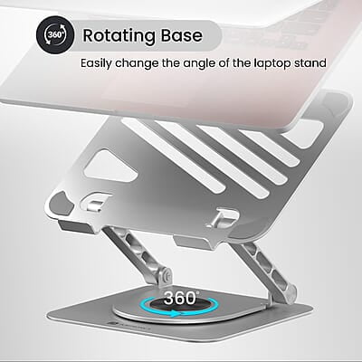 Portronics My Buddy K3 Portable Laptop Tabletop Stand I Foldable & Adjustable for Laptops Up to 15.6 Inches