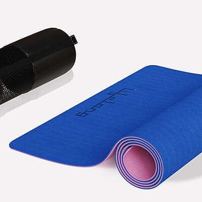 Lifelong Dual Color TPE Material Yoga Mat for Women & Men 6mm Anti-Slip Yoga Mat for Gym Workout Exercise Mat Lifelong Dual Color TPE Material Yoga Mat for Women & Men 6mm Anti-Slip Yoga Mat for Gym Workout Exercise Mat