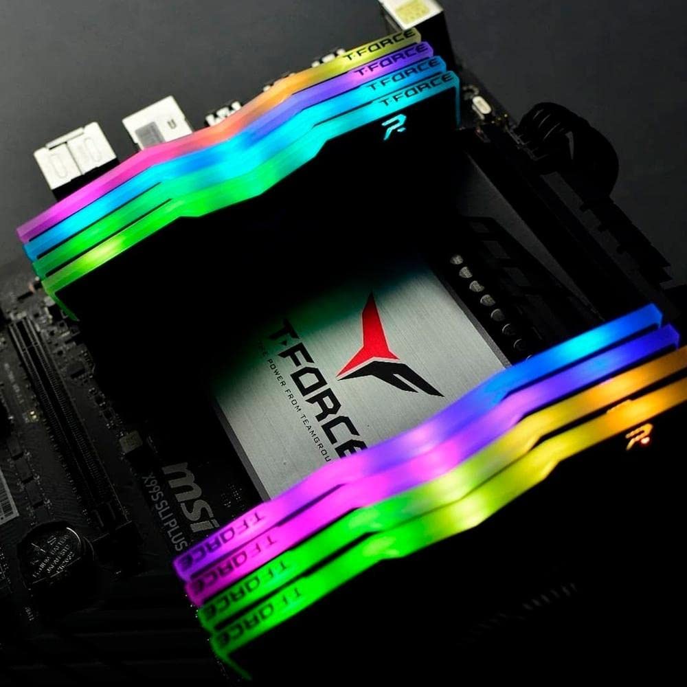 TeamGroup T-Force Delta RGB DDR4 Desktop Gaming Memory, Metal Heatsink, ARGB Motherboard Sync, XMP 2.0, for Intel/AMD CPU, High Performance Low Latency RAM Module TeamGroup T-Force Delta RGB DDR4 Desktop Gaming Memory, Metal Heatsink, ARGB Motherboard Sync, XMP 2.0, for Intel/AMD CPU, High Performance Low Latency RAM Module