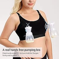 Hands-Free Pumping & Nursing Bra - Adjustable, Supportive, and Comfortable Maternity Wear for Breastfeeding Moms