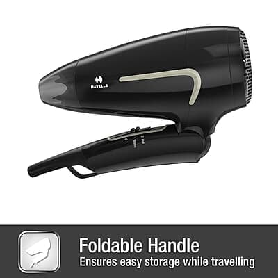 Havells 1600W Unisex Foldable Hair Dryer 3 Heat Settings (Hot/Warm/Cold)