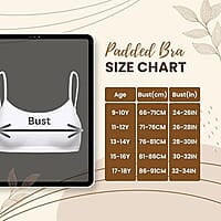 Girls Padded Training Bra, Crop Cami Training Bras for Girls. Sports bra with Non-Removable Padding, Uniform bra, Starter Bra, Begginers Bra Girls Padded Training Bra, Crop Cami Training Bras for Girls. Sports bra with Non-Removable Padding, Uniform bra, Starter Bra, Begginers Bra