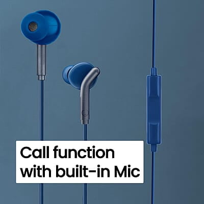 Zebronics Zeb-Bro in Ear Wired Earphones with Mic, 3.5mm Audio Jack, 10mm Drivers, Phone/Tablet Compatible