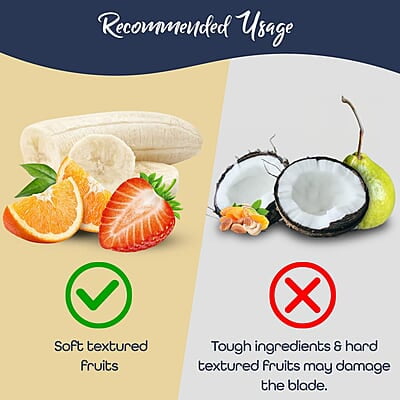 Wonderchef Nutri-Cup Portable Blender USB Charging 300ml Blue  Rechargeable Blender