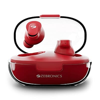 Zebronics Zeb-Sound Bomb N2 TWS Wireless in Ear Earbuds with 50ms Low Latency Gaming, ENC, Voice Assistant, Flash Connect, Splash Proof, BT v5.2, up to 12H Backup, Call Function and Type C