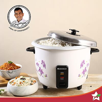 WONDERCHEF Nutri Cook Rice Cooker With Single Bowl, 1.8 Litres