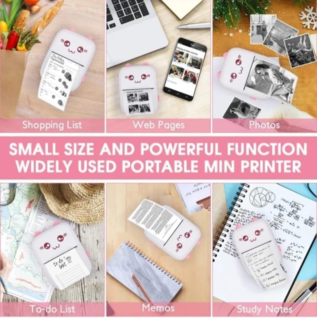 Mini Pocket Printer, Gifts for Kids, Portable Thermal Printer Mini Pocket Printer, Gifts for Kids, Portable Thermal Printer