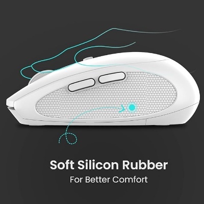 Portronics Toad 30 Wireless Mouse with 2.4 GHz Connectivity, USB Receiver, 6 Buttons, Adjustable DPI, Silicon Grip & Ergonomic Design for PC, Laptop, Mac Portronics Toad 30 Wireless Mouse with 2.4 GHz Connectivity, USB Receiver, 6 Buttons, Adjustable DPI, Silicon Grip & Ergonomic Design for PC, Laptop, Mac