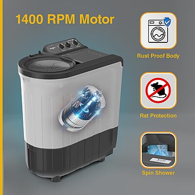 Whirlpool 6.5 Kg 5 Star Ace Supreme Semi-Automatic Top Loading Washing Machine Whirlpool 6.5 Kg 5 Star Ace Supreme Semi-Automatic Top Loading Washing Machine