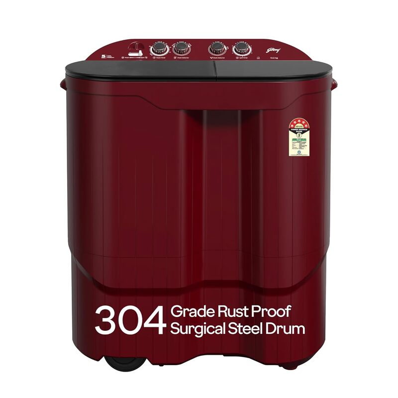 Godrej 10.5 Kg 5 Star Semi-Automatic Top Load Washing Machine With Toughened Glass Lid Godrej 10.5 Kg 5 Star Semi-Automatic Top Load Washing Machine With Toughened Glass Lid