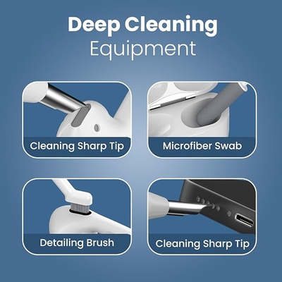 Portronics Clean U 5 in 1 Multi Function Electronics Cleaning Kit, Gadget Cleaning Kit, Soft Brush, Extension Rod, Cleaner for Earbuds, Earphone, Mobile Speakers & Jacks (White) Portronics Clean U 5 in 1 Multi Function Electronics Cleaning Kit, Gadget Cleaning Kit, Soft Brush, Extension Rod, Cleaner for Earbuds, Earphone, Mobile Speakers & Jacks (White)