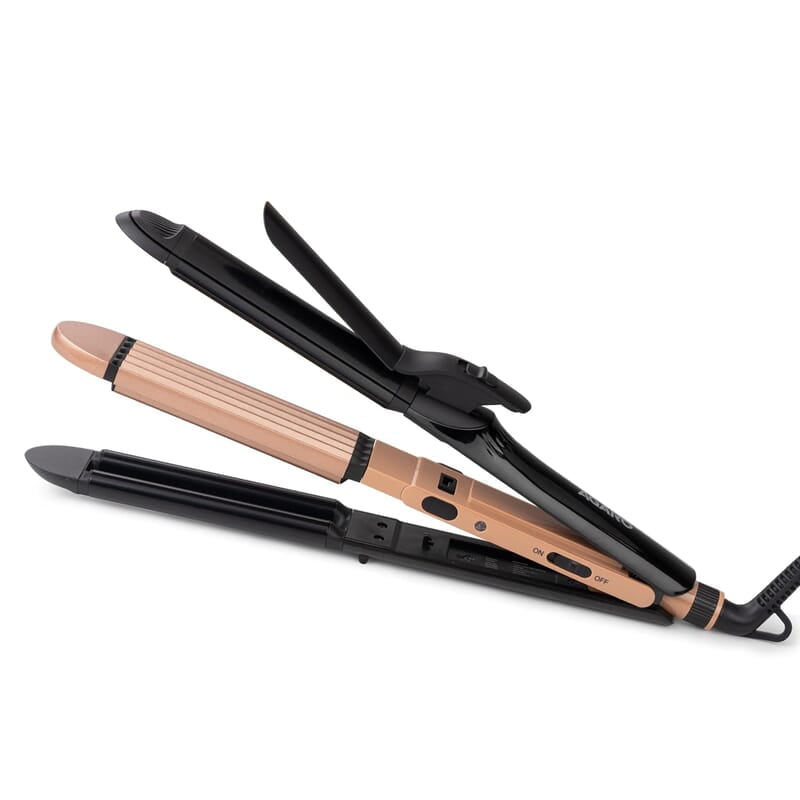 AGARO 4 in1 hair Straightener,Wavy Hair, Crimper, Curler, Hair Styler, Keratin Infused Ceramic Coated Plate