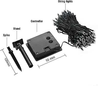 Outdoor Solar String Lights,8 Modes WONFAST Waterproof 72ft 200led Solar Christmas Fairy Lights Ambiance
