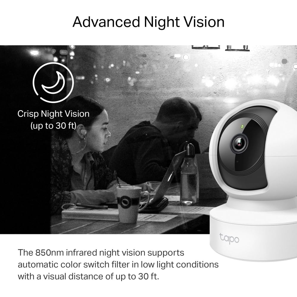 TP-Link Tapo C212 2K Pan/Tilt Indoor Home Security Smart Wi-Fi Camera for Baby Monitor| Motion Detection & Tracking | 2-Way Audio |up to 512 GB SD Card Storage|Works with Alexa & Google Home TP-Link Tapo C212 2K Pan/Tilt Indoor Home Security Smart Wi-Fi Camera for Baby Monitor| Motion Detection & Tracking | 2-Way Audio |up to 512 GB SD Card Storage|Works with Alexa & Google Home