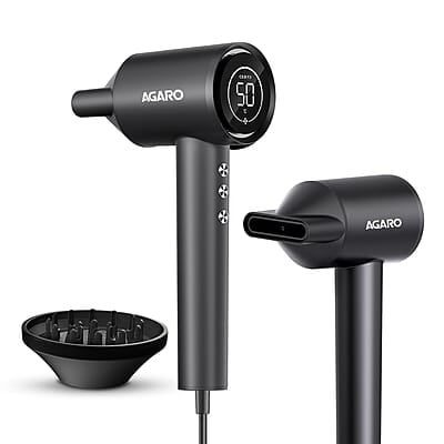AGARO HD3240 Hair Dryer, Brushless 1600W Motor, 3 Speed & 4 temperature settings