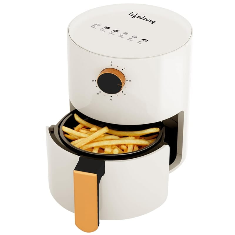 Lifelong Air Fryer 1 Year Warranty 800W, 2.5L, Air Fryer for Home, Electric Air-Fryer with 360° Hot Air Lifelong Air Fryer 1 Year Warranty 800W, 2.5L, Air Fryer for Home, Electric Air-Fryer with 360° Hot Air