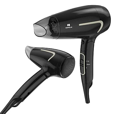 Havells 1600W Unisex Foldable Hair Dryer 3 Heat Settings (Hot/Warm/Cold)