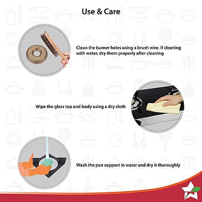 Wonderchef Platinum Plus 3 Burner Auto Glass Cooktop 6mm Toughened Glass LPG Compatible