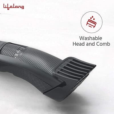 Lifelong Beard Trimmer for Men Quick Charge (2 Hours) | Runtime: 60 Mins 20 Length Settings