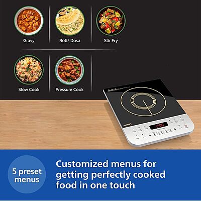 Philips Viva Collection HD4928/01 2100-Watt Induction Cooktop