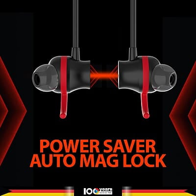 Blaupunkt Newly Launched BE120 Touch Wireless in Ear Neckband with Multi-Touch Control I Auto Magnetic Off I Gaming Ready I 40H Playtime I Turbovolt Charging I Built-in Handsfree Calling