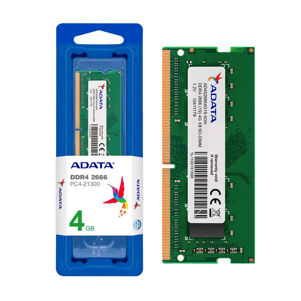 ADATA Premier (SO-DIMM) DDR4 Laptop Memory, Single RAM Module, Supports Intel & AMD CPUs, XMP Profile Support, Fast Data Transfer, Enhanced Efficiency, Without Heat Sink ADATA Premier (SO-DIMM) DDR4 Laptop Memory, Single RAM Module, Supports Intel & AMD CPUs, XMP Profile Support, Fast Data Transfer, Enhanced Efficiency, Without Heat Sink