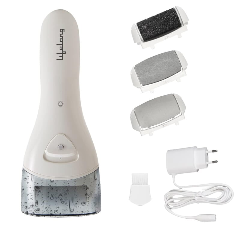 Lifelong Callus Remover for Feet Foot Scrubber for Dead Skin, 3 Changeable Roller Heads, Foot Scrubber