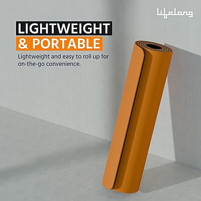 Lifelong Dual Color TPE Material Yoga Mat for Women & Men 6mm Anti-Slip Yoga Mat for Gym Workout Exercise Mat Lifelong Dual Color TPE Material Yoga Mat for Women & Men 6mm Anti-Slip Yoga Mat for Gym Workout Exercise Mat
