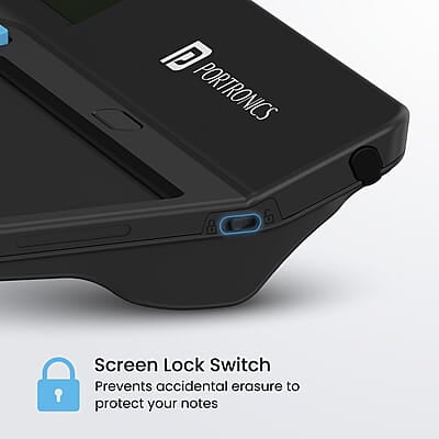 Portronics Ruffpad Calc 2 2-in-1 Calculator & LCD Writing Pad with 14.4 cm Writing Area, Multi Function Digital Calculator Stylus Pen for Students