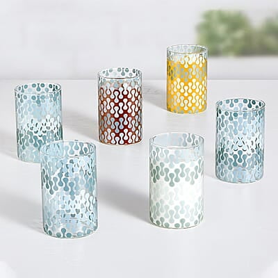 Borosil Artisan Vista 295 ml 6 pcs Set Transparent Drinking Glass |Borosilicate Glass Tumblers for Water, Cold Drinks, Juice| Flame Proof, Microwave & Dishwasher Safe | for Daily use & Gifting