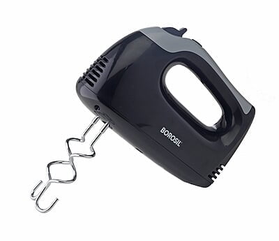 Borosil Smartmix 300-Watt Hand Mixer, Black