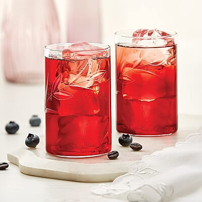 Borosil 350 ml Set of 6 pcs Creeper Vision Transparent Drinking Glass | Borosilicate Glass Tumblers for Water, Cold Drinks, Juice| Flame Proof, Microwave & Dishwasher Safe | for Daily use & Gifting