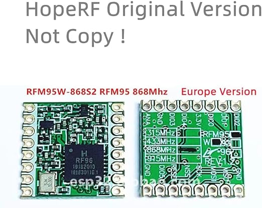 LoRa 868MHz SX1276 RF Transreceiver Module RFM96W